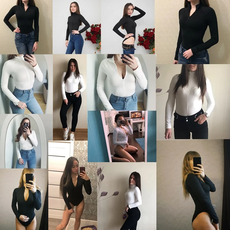 CNYISHE-peleles de terciopelo para mujer, body Sexy de manga larga, monos con cremallera Regular, moda urbana, trajes