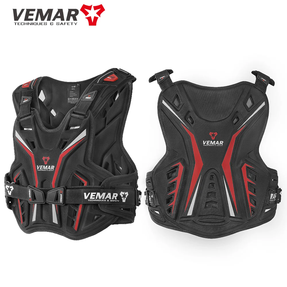 Vemar Motorcycle Body Armor Motocross Chest Back Protector Vest Motorbike Jacket Racing Protective Body Guard MX Armor Waistcoat