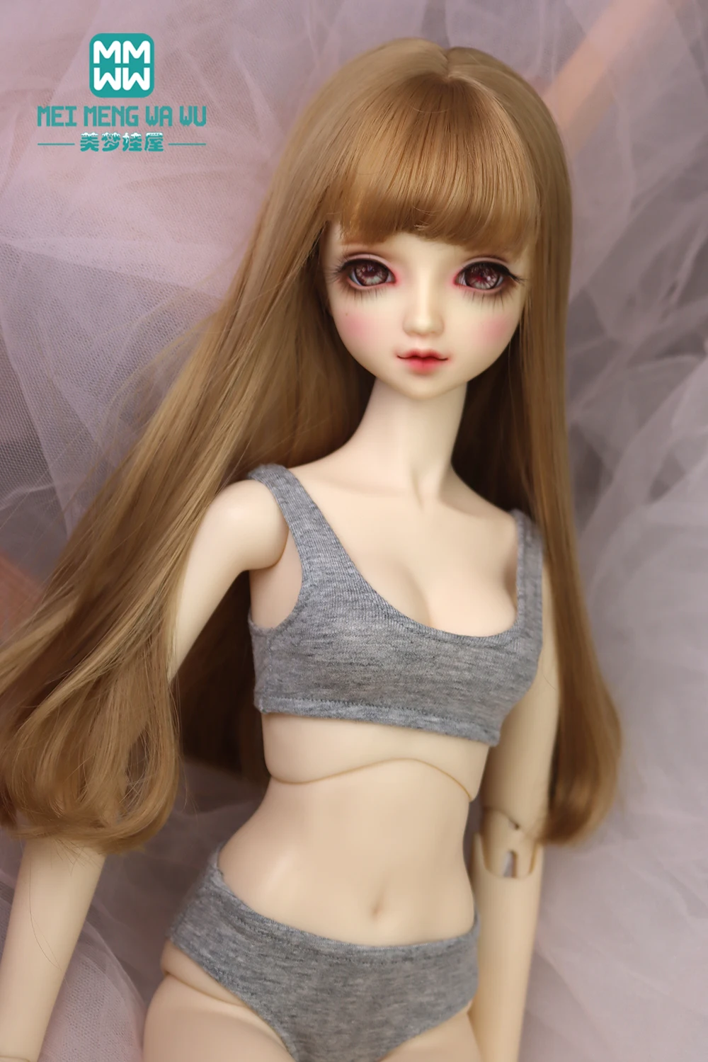 

Fits 28--60CM 1/3 1/4 1/6 SD DD MSD YOSD BJD Doll accessories Fashion sports underwear set Pink black white gray