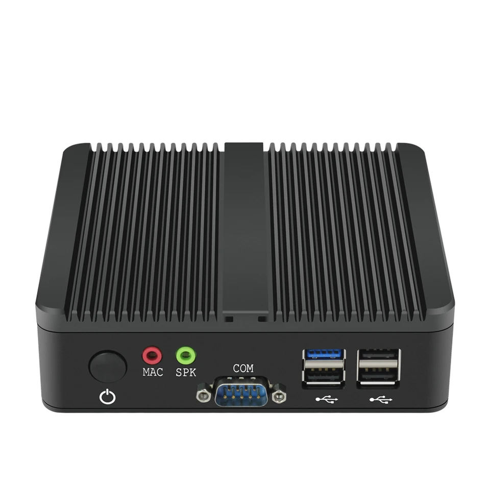 Fanless Industrial Mini PC Intel Celeron J1900 Quad Cores 4x USB