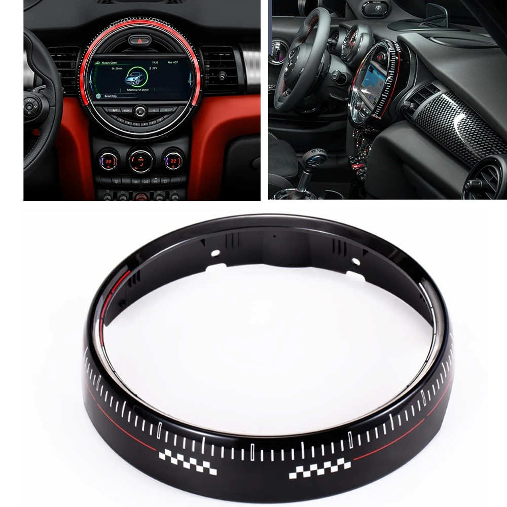 

6.5"/ 8.8" Inch Center Console Multimedia Screen Cover Ring Frame Trim For BMW Mini Cooper F55 F56 F57 2014-2019 Outside Decor