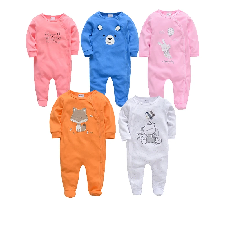 Honeyzone Ropa Bebe Recien Nacido Cute Bebe Pajamas Full Sleeve Baby Romper Newborn Infant Jumpsuit Print Overalls Clothes Set