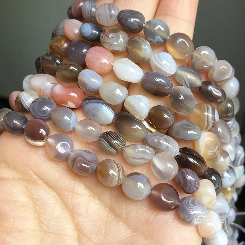 8-10mm Natural Irregular Botswana Sardonyx Agates Stone Beads Loose Spacer Beads For Jewelry Making DIY Bracelet Accessories 15