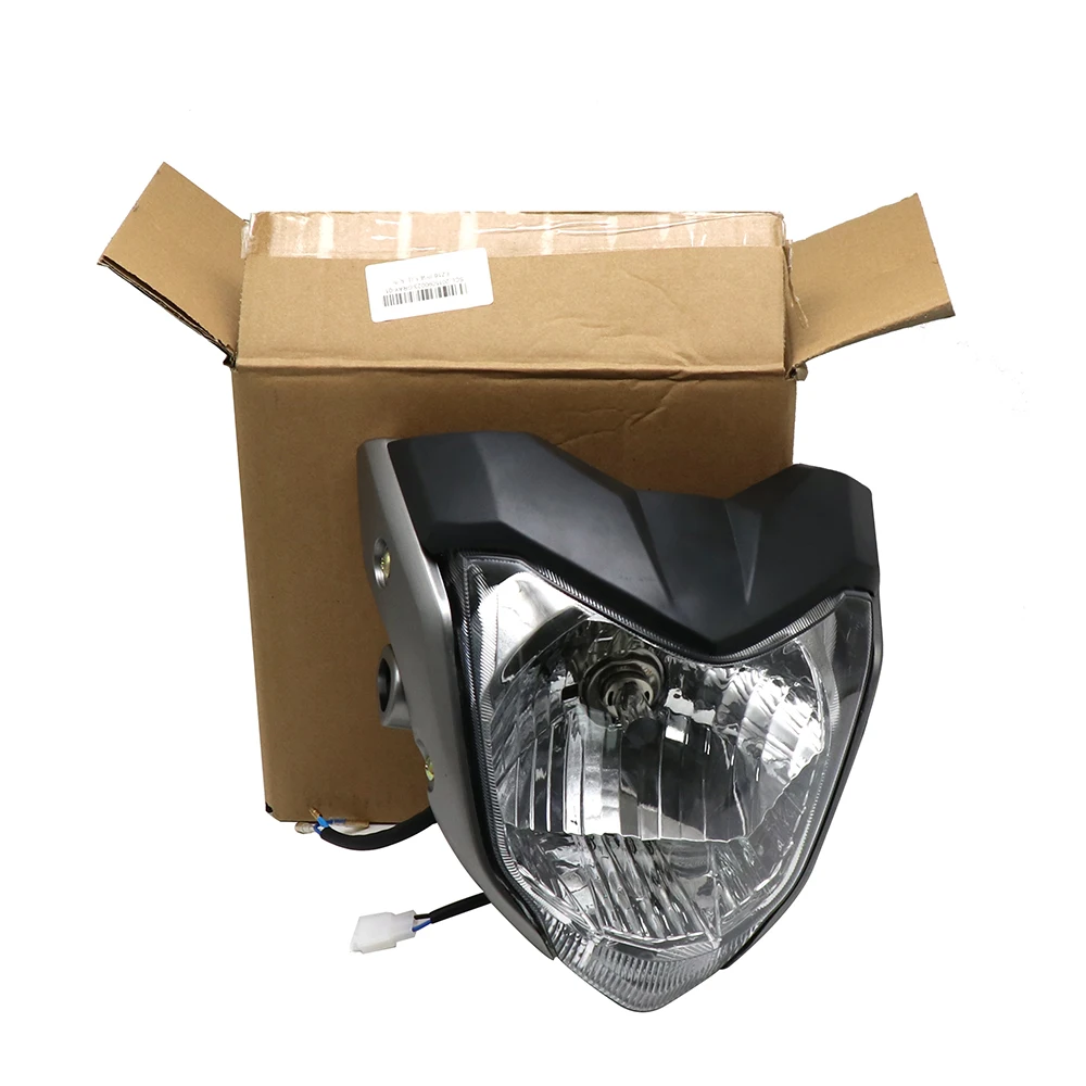 ZSDTRP 12V Motorcycle Head Light Headlamp Comp with Lamp Case for Yamaha FZ 16 Racing Motor