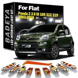 BADEYA Canbus Car LED Interior Dome Trunk Light Kit For Fiat Panda 2 3 II III 169 312 319 2003-2018 Led Bulbs No Error