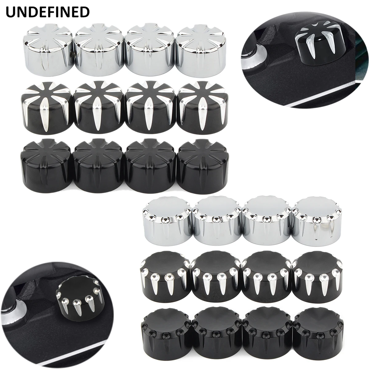 Black Spark Plug Head Bolt Cap Cover Screw Caps Trim for Harley Twin Cam Sportster 883 1200 Touring Street Glide 1999-2022 4PCS