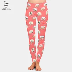 LETSFIND Cute Irish Setter, Beagle, Dalmatian and Poodle Dogs Printing High Waist Leggings High Quaility Women Slim Leggings