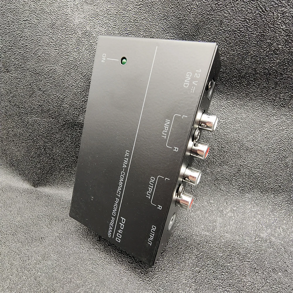 PP400 Ultra-Compact Phono Preamp Preamplifier With RCA 1/4Inch TRS Interfaces Preamplificador Phono Preamp