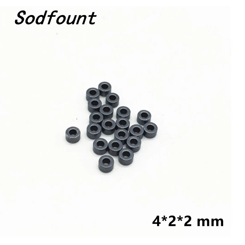 100pcs Hollow Ferrite  Hole Beads 3.5*3*1.5  4*2*2 mm anti-interference  Cores EMI Filter Ring Nickel Zinc  Through Flux