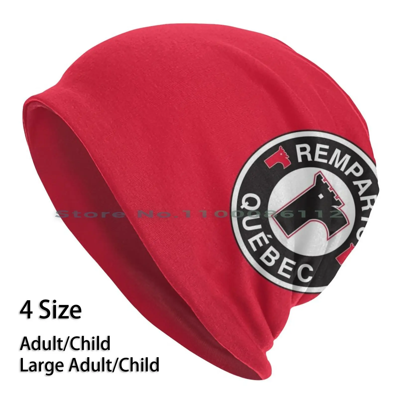 Quebec Remparts Beanies Knit Hat Quebec Remparts Ice Hockey Quebec Major Hockey League Quebec City Canada Sports Games Brimless