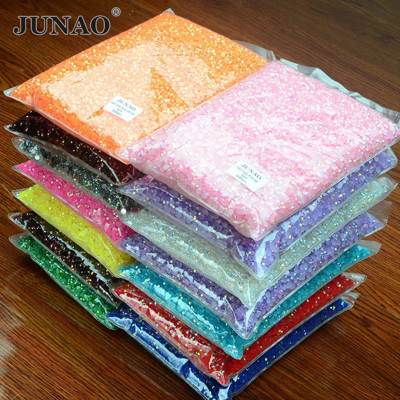 

JUNAO оптовая продажа 2 мм 3 мм 4 мм 5 мм 6 мм цвета: оранжевый, красный AB круглые полимерные стразы аппликация Flatback без исправление для изготовления ювелирных изделий