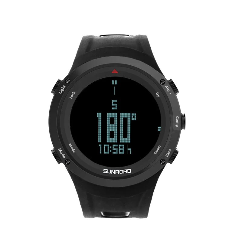 SUNROAD Death Valley Off-Road Barehanded Climbing Professional Sports Watch Altimeter+Barometer+Compass+Calories 3ATM Waterproof