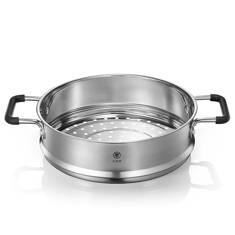 Zhiwu Cooking Xiaomi Mijia Soup Pot Stainless Steel Steamer Household Single-layer Round Thickening And Heightening