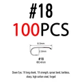 100 piezas Tamaño 18