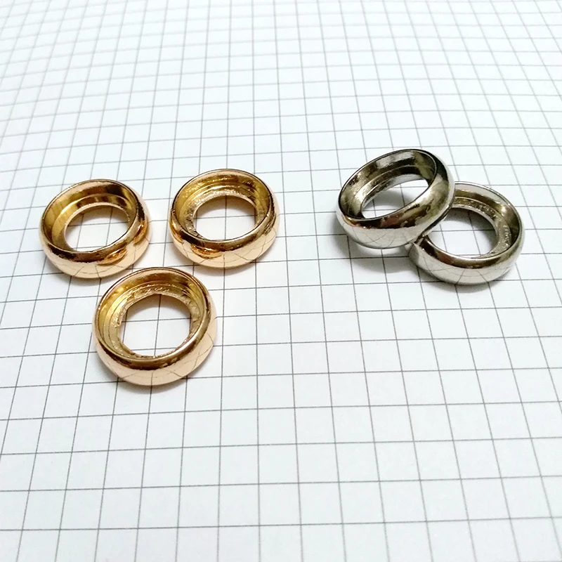 30Pcs Metal Binder Ring DIY Albums Loose-leaf Book Hoops Mushroom Hole Plate Book Binding Disc Round Office Supplies Keychain