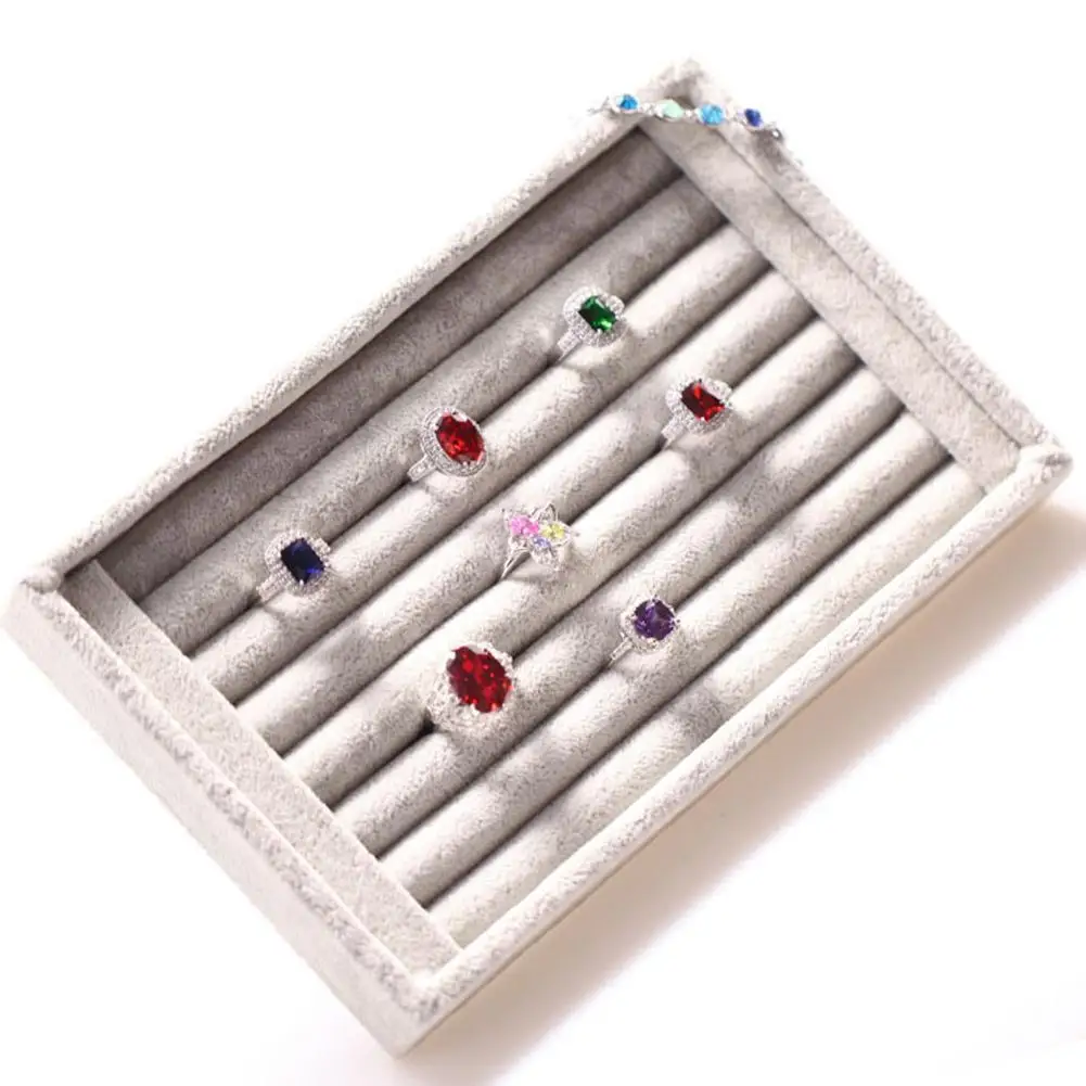 80% HOT SALES!!! Ring Earrings Organizer Ear Studs Display Stand Holder Rack Tray Plate Box Case