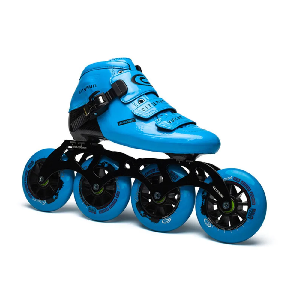 Carbon Fiber Inline Speed Skates Adult Child Competition Skates 4 Wheels Racing Skating Patines Similar Powerslide Cityrun IC03