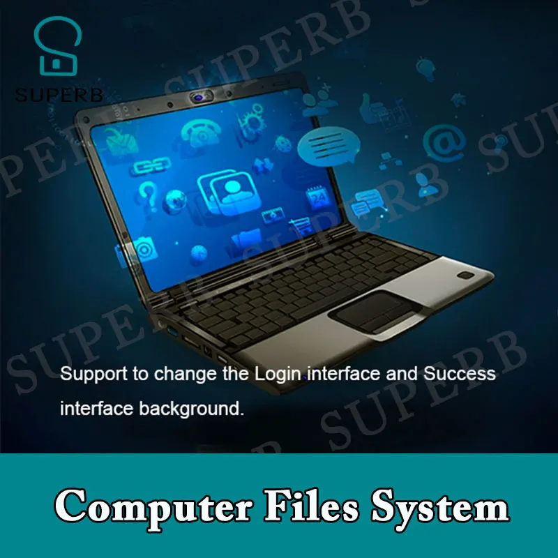 Imagem -04 - Super Escapar Sala Prop Arquivos de Computador Sistema Digite a Senha Correta para Encontrar os Arquivos na Pasta e Desbloquear Arquivos Analógicos do Computador
