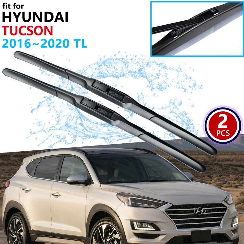 Car Wiper Blade for Hyundai Tucson TL 2016~2020 2017 2018 2019 Front Windscreen Windshield Wipers Car Accessories  J Hook Type