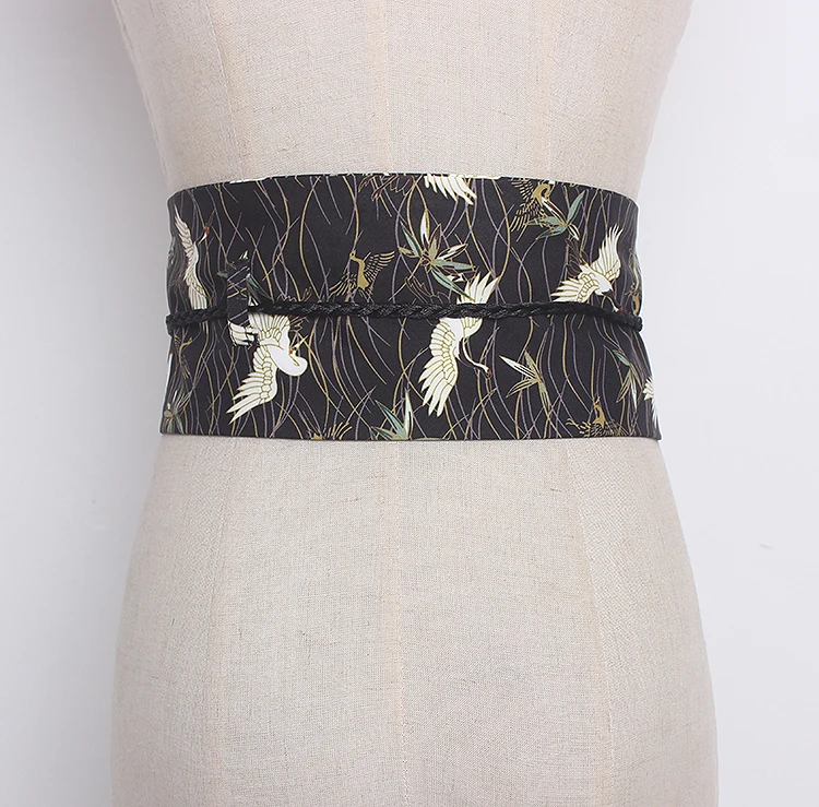 女性の滑走路ファッション刺繍ヴィンテージ鳥カマーバンド女性ドレスコルセットウエストバンドベルト装飾ワイドベルト TB1330