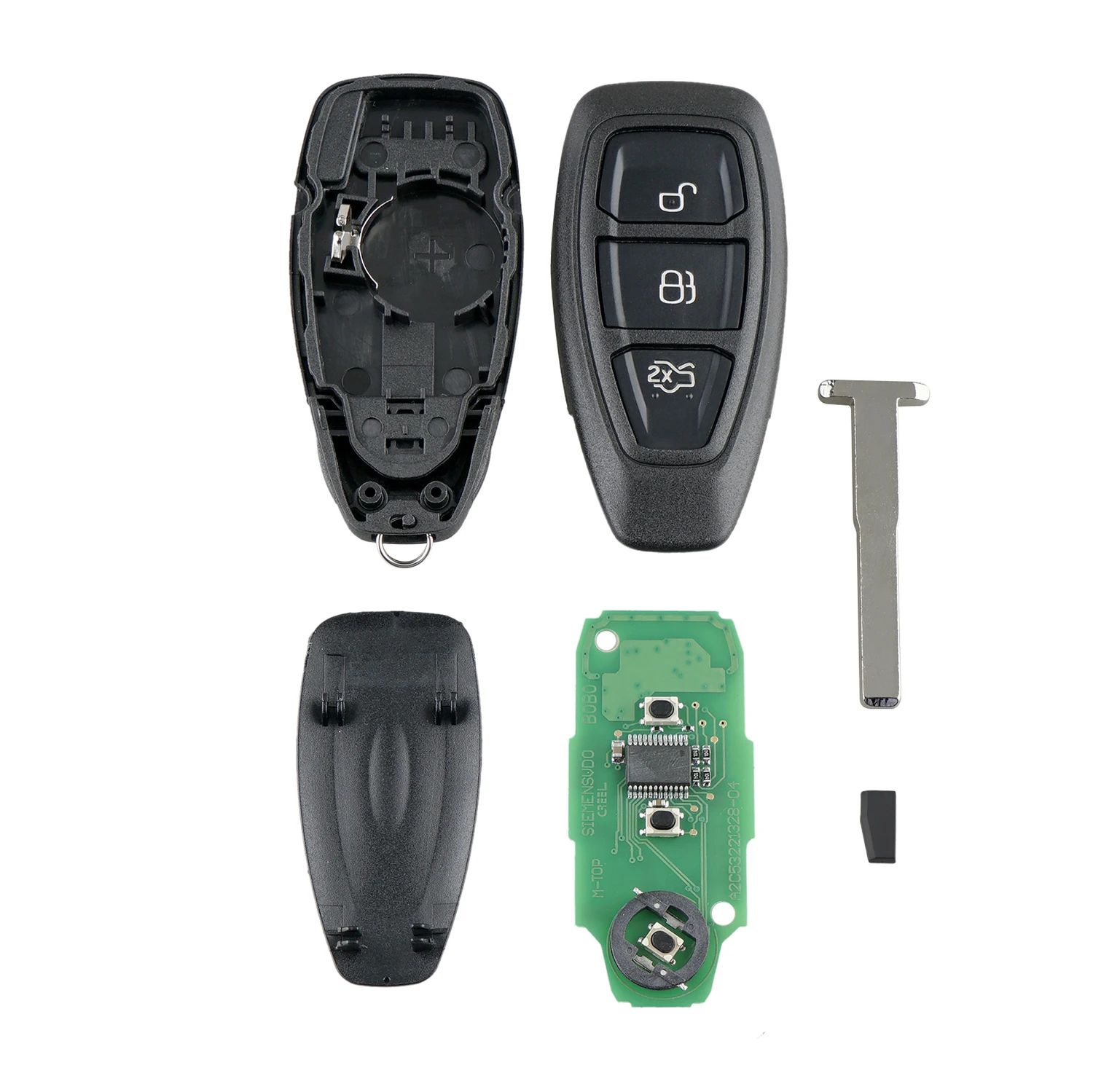 QWMEND 3Buttons 434/433Mhz Smart Remote Key Keyless Fob For KR55WK48801 4D83 Chip For Ford FOCUS FIESTA KUGA C-Max Mondeo Kuga