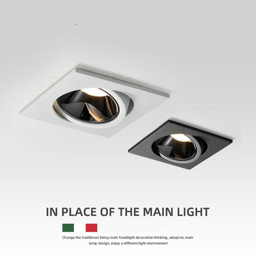 凹型アンチグレア LED COB ダウンライト 15 ワット 12 ワット調光可能 85-265V 天井ランプスポットライト LED スポットライトホームリビングルーム照明