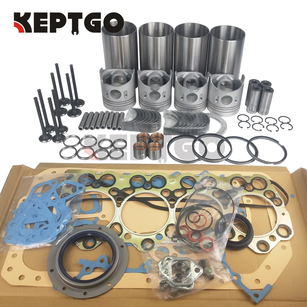 For Mitsubishi 4D34T 4D34 4D34-2AT 4D34-T 3.9L Engine Rebuild Kit For Fuso Canter FE FG Trucks Excavator