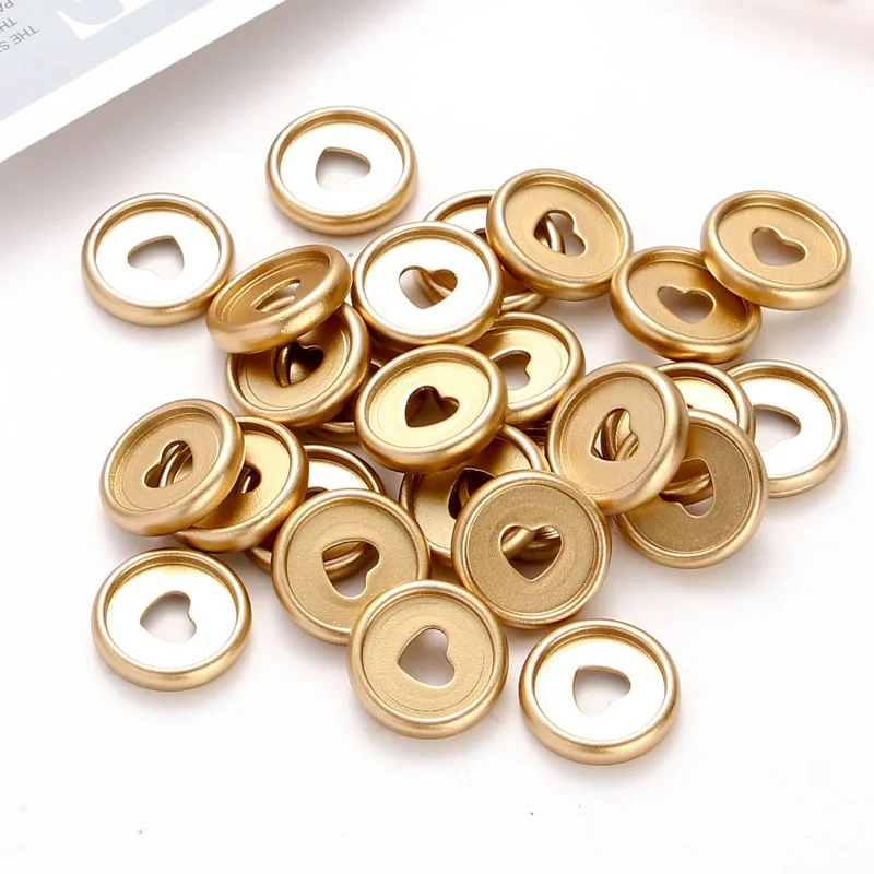 300pcs/Lot 23mm Rose Gold Plastic Binding Ring Love Mushroom Hole Buckle Loose Leaf Notebook Round DIY Coil Disc Foldable Loop