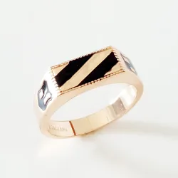 New Fashion 585 Gold Color Women Men Ring Jewelry Factory Direct Hot Selling Office Finger Rings