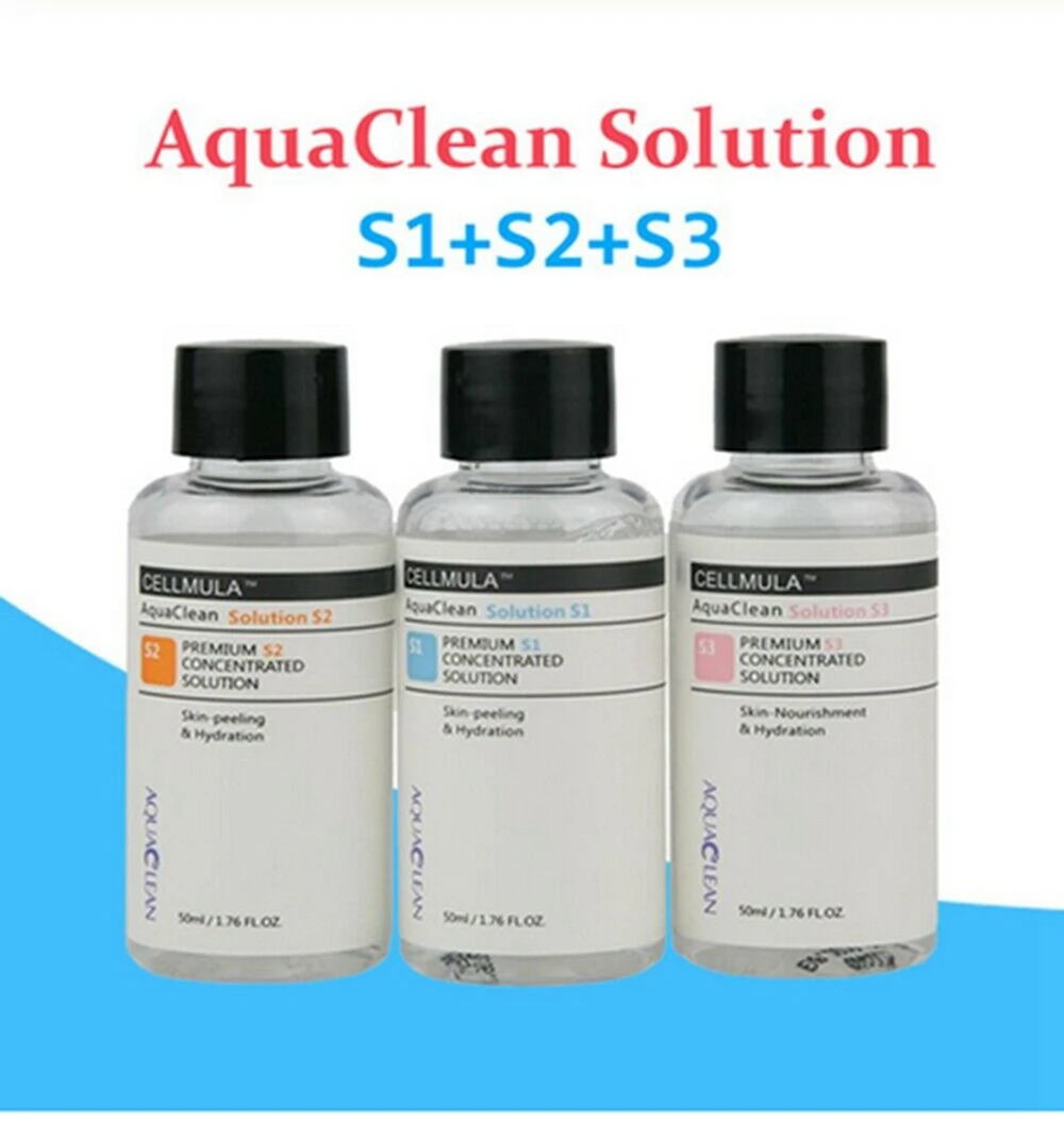 Neue aqua clean peeling lösung 50ml hydro serum für wasserstoff hydro derma brasion hautpflege maschine (50ml = 800ml)