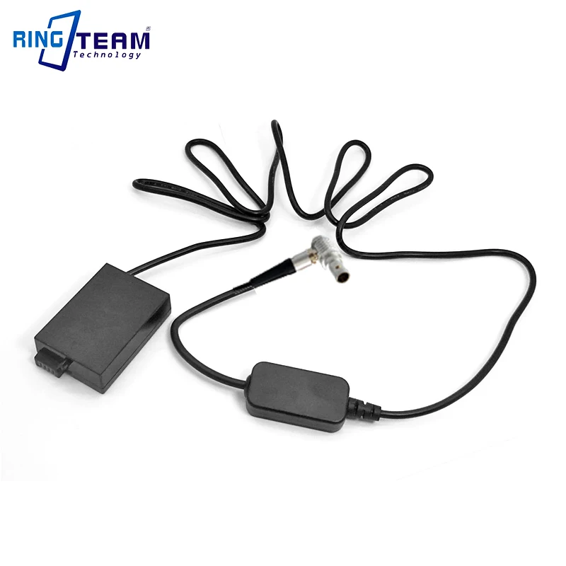 

DR-E8 DC Coupler LP-E8 Dummy Battery + 5V Drive Cable with LEMO 2pins for Canon EOS 550D 600D 650D T2i T3i T4i X4 X5 Cameras