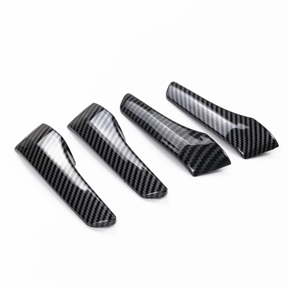 4pcs Carbon Fiber Color Inner Door Open Handle Cover for Toyota Hilux Revo Rocco Conquest 2015 2016 2017 2018 2019 2020