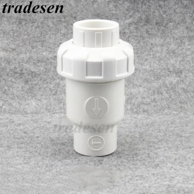 

1pc White 20 25 32 mm check valve PVC pipe fittings plumbing system parts water tube connector water pipe non-return UPVC value