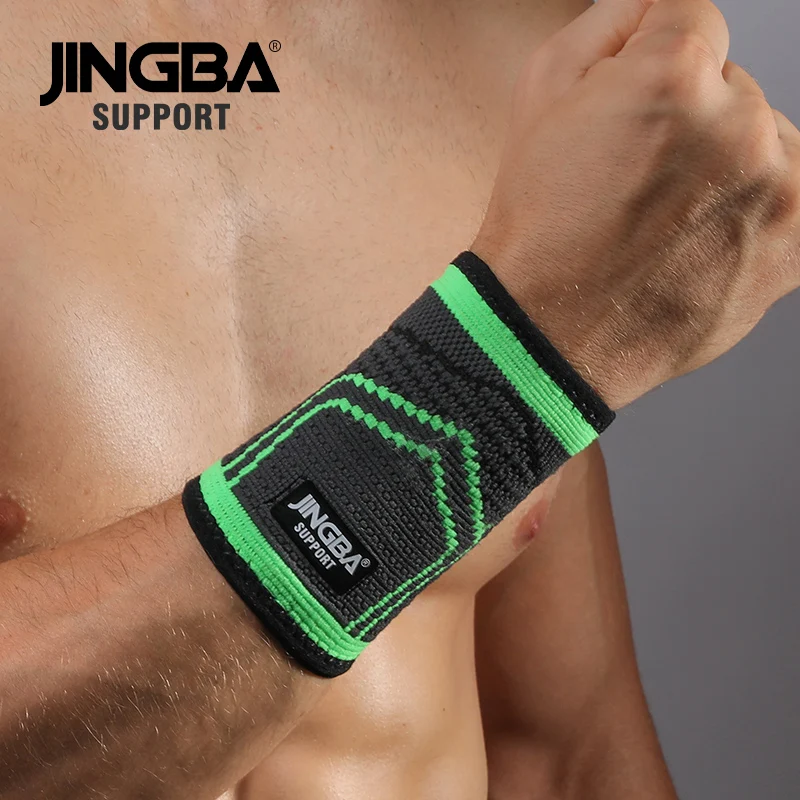 JINGBA SUPPORT Nylon Wristband Support weightlifting Bandage Wrist Support Protective gear wrist band men Tennis Badminton Brace