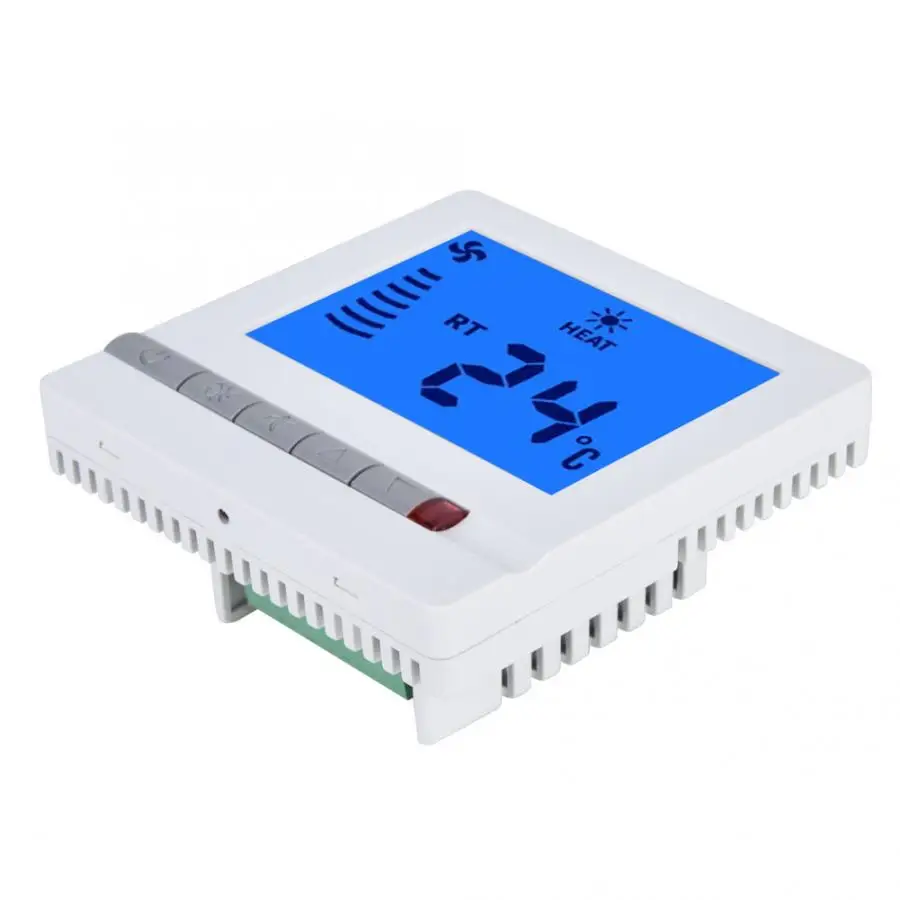 Heißer Verkauf Fan Temperatur Controller LCD Thermostat Fan Spule Controller Zimmer Digitaler Thermostat Boden Temperatur Control Tester