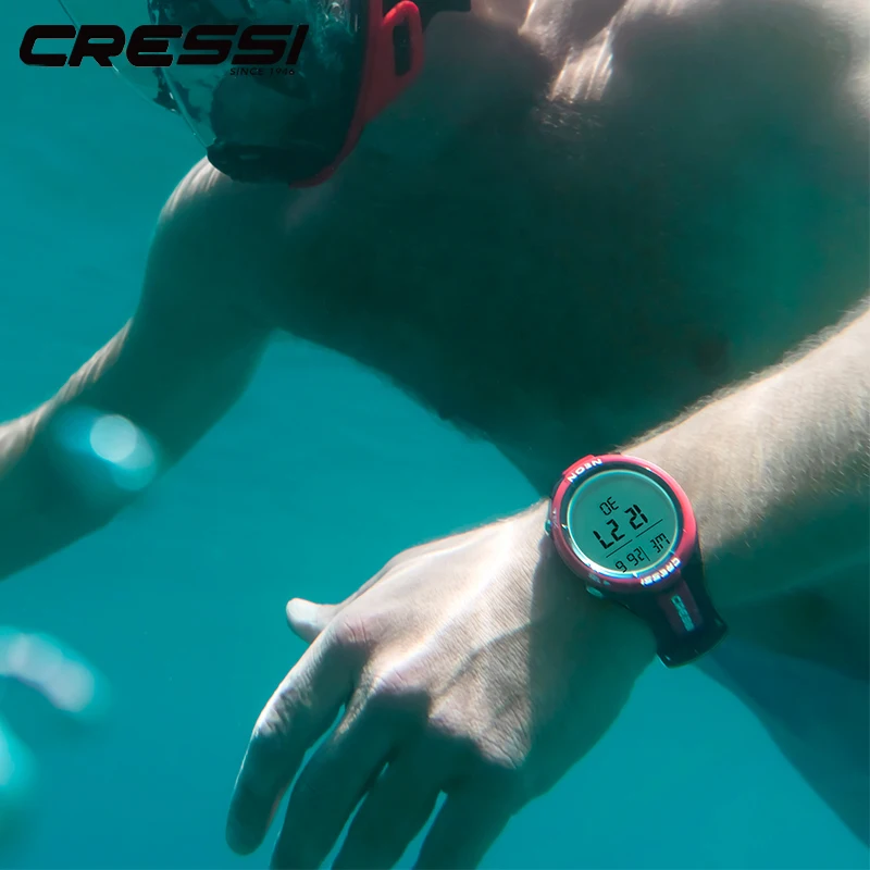 Cressi Neon Diving Computer Watch Four Operative Modes with a Simple Interface Scuba Freediving Equipment Created in Italy