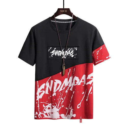 Imagen 2 del producto Camiseta de gran tamaño, ropa de calle para hombre, camisetas de manga corta, camisetas de Hip Hop para hombre de talla grande 9xl 8xl 7xl 6xl, ropa para hombre