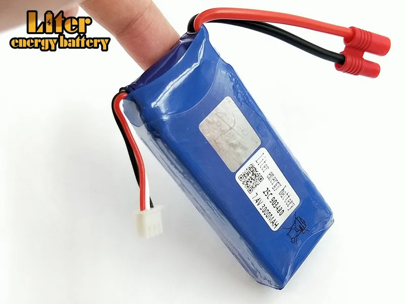 2pcs Lipo 2S RC Drone Syma X8C Lipo Battery 7.4V 3000mah 903480 X8W For Wltoys V262 X8W X8C X8 Quadcopter Helicopter Spare Part