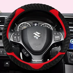 Flannelette Car Steering Wheel Cover 15 inch/38cm for Suzuki Swift Grand Vitara Ertiga SX4 Alto Ciaz Dzire APV S-Cross Ignis