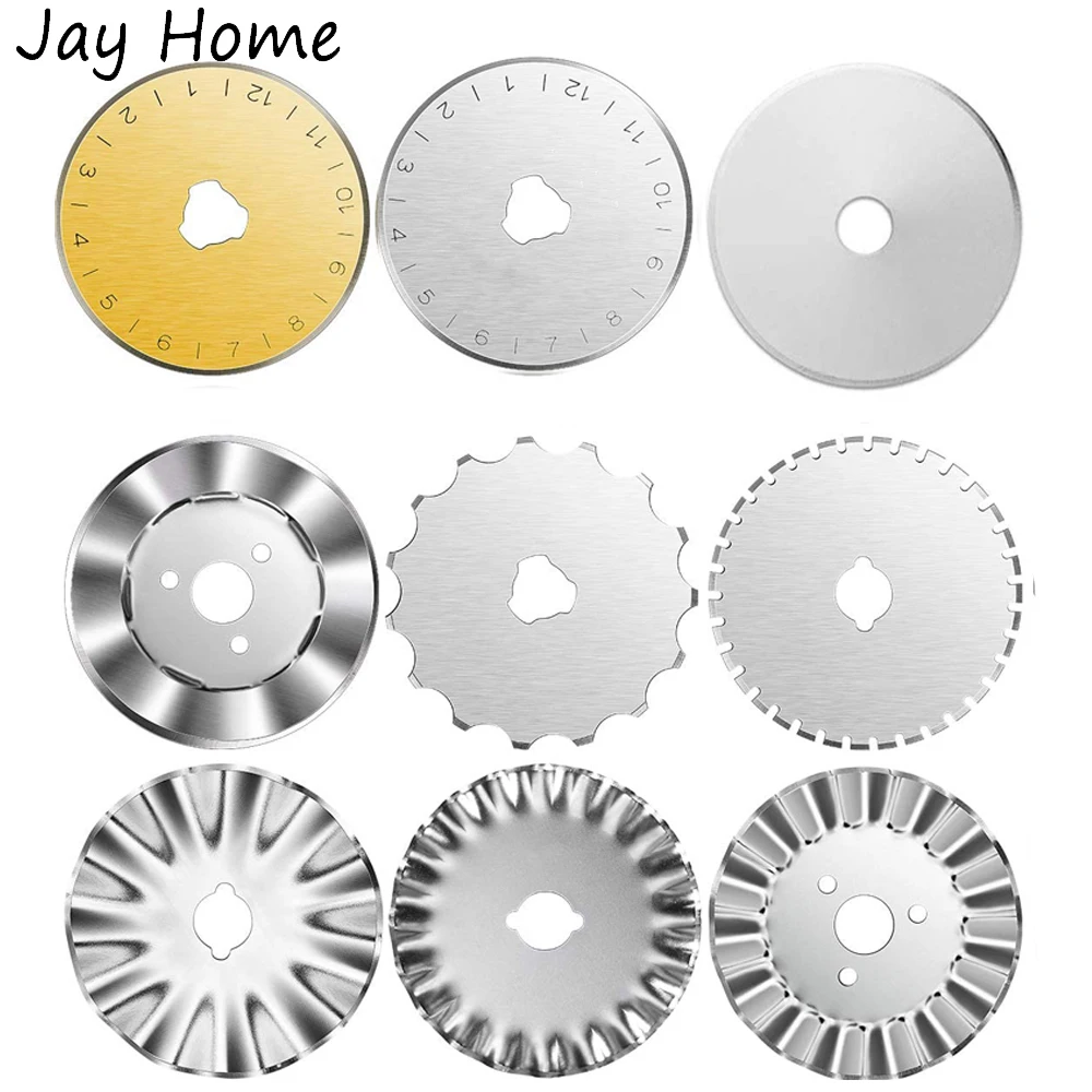 Rotary Cutter Blades Replacement Rotary Blades 45MM Round Trimmer Refill Blades Rotary Cutter for Quilting Cutting Sewing Crafts