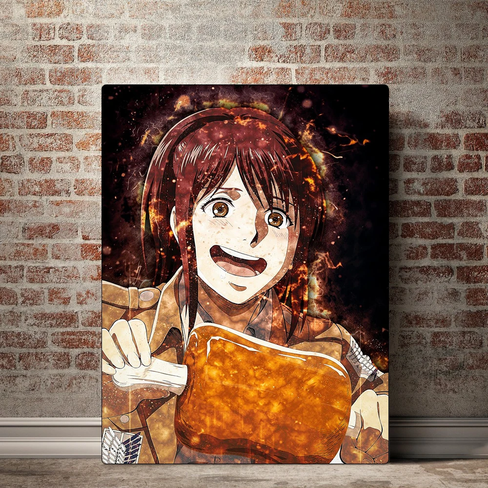 

HD Printed Attack on Titan Canvas Painting Sasha Blaus Poster Home Decor Bedroom Bedside Background Wall Artwork Anime Pictures