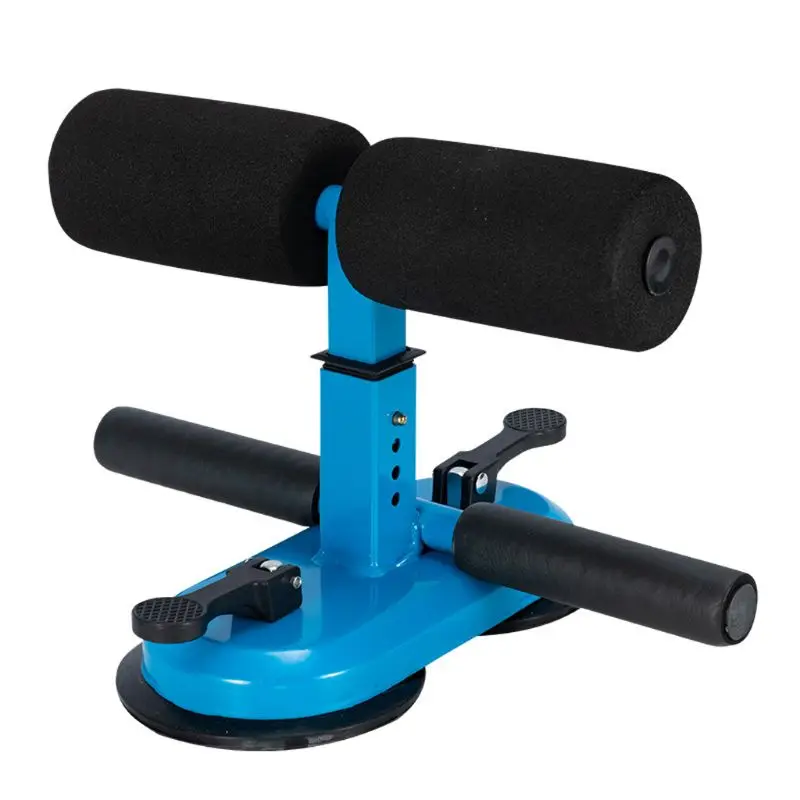 Sit Up Equipment Bar, Portable Adjustable Sit-up Situp Floor Bar Self-Suction Training Equipment with 2 Suction Cups