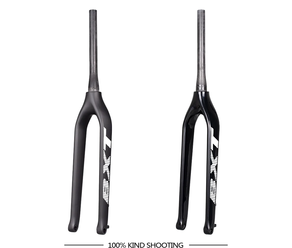 BXT 29er Carbon MTB Gabel 100*15mm Konische Steckachse Fahrrad-Mountainbike-Gabel für Rennzwecke Fahrradgabel Scheibenbremse 160mm – Detail 5