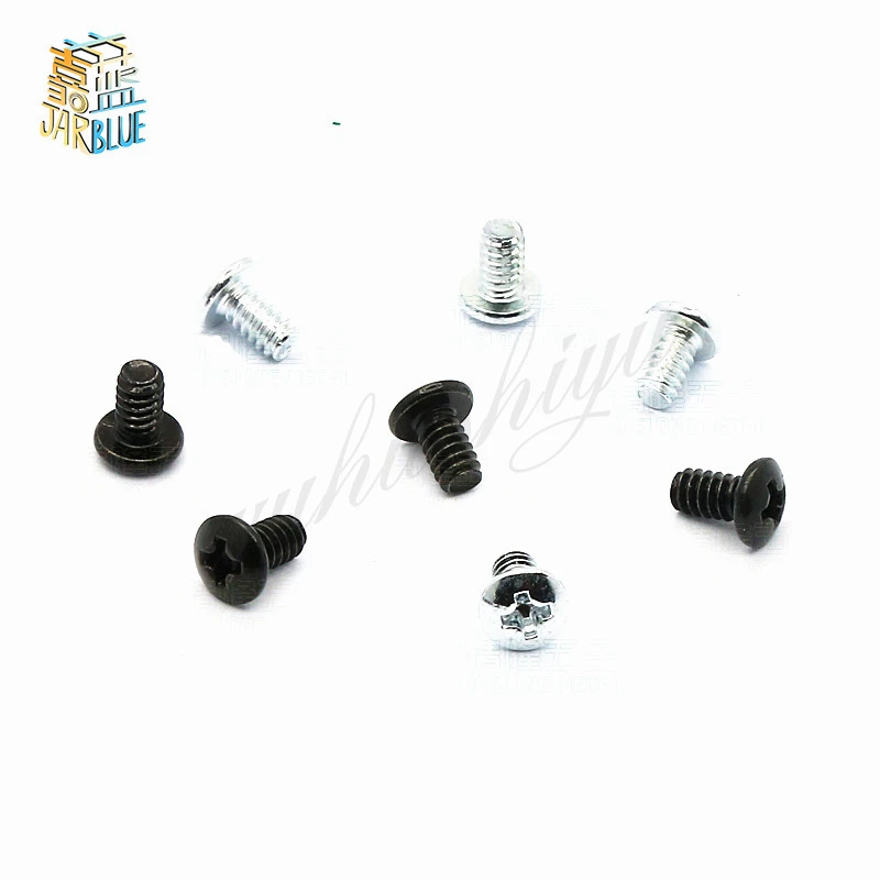 20pcs DIY computer case screws TM6#-32*6 us coarse teeth 3.5*6 white zinc black hard disk power screws