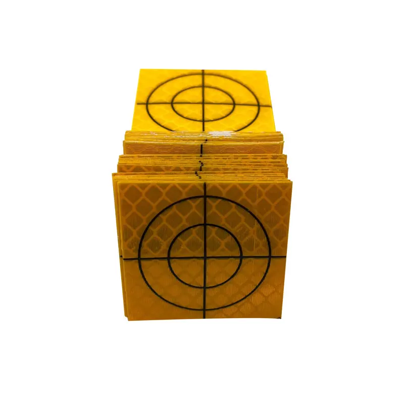 100pcs Brand New Yellow Color Reflector Sheet Size 20 30 40 50 60 Reflective Tape Target For Surveying Total Station