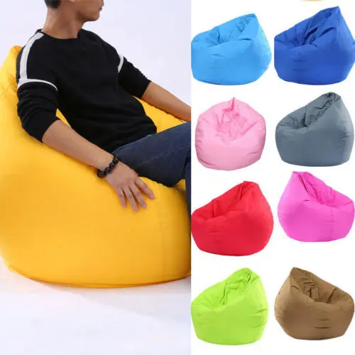 US STOCK Waterproof Stuffed Animal Storage Bean Bag Oxford Chair Cover Zipper Beanbag Toy