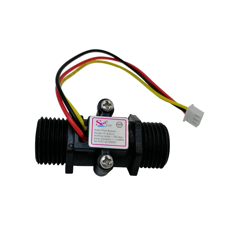 Dc 5v 12v Dn15 Transparent/black Water Sensor Water Flow Meter Measurement Hall Flow Sensor Indicator Counter G1/2