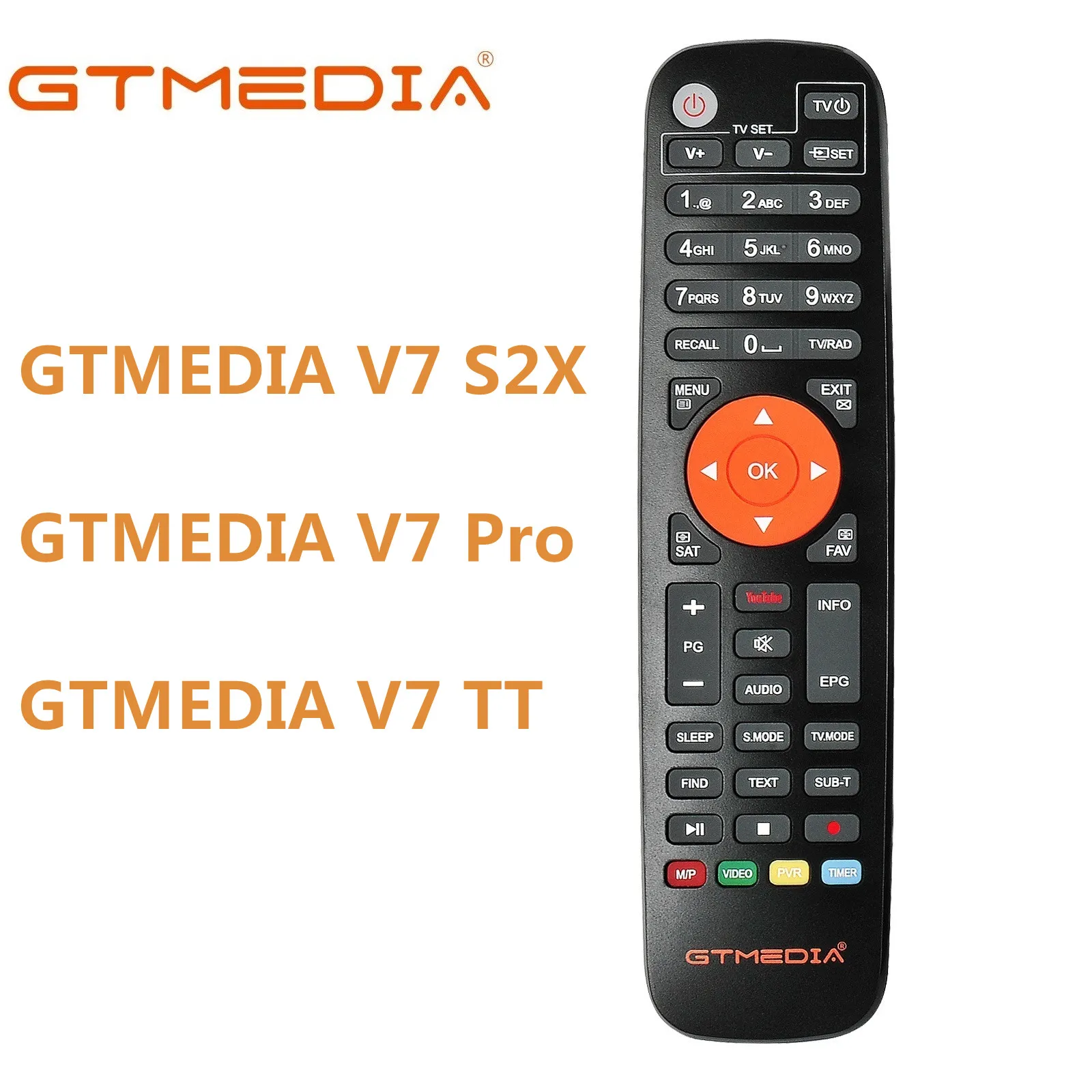 

Remote Control GTMEDIA V7 V8 Series TV Receiver High TV Box Set Top Box Satellite Receiver Accessory for V7S2X V7 Pro V8X