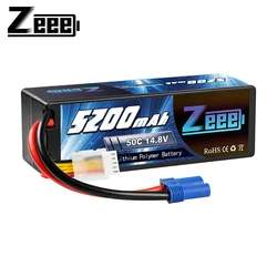 Zeee 4S Lipo batteria 14.8V 5200mAh 50C con spina EC5 Hardcase 4S batteria Lipo per Buggy Truggy Crawler Monster RC Car Boat Truck