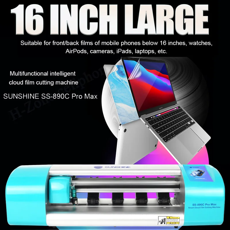 

Sunshine SS-890C PRO Max 16 Inch Intelligent Film Cutter For Mobile phone IPad Tablet Notebook Protect Protective Tape Cut Tool